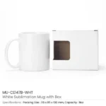 White Sublimation Ceramic Mugs with Box 11 oz - Image 4