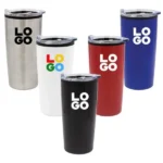 Double-Wall Travel Mugs with Clear Lid - Image 9